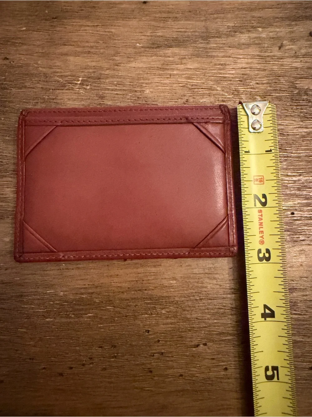 vintage Coach Men's Brown Leather Card Case wallet